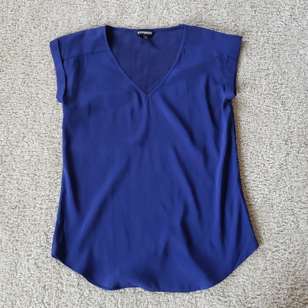 Express navy blue blouse Size Small